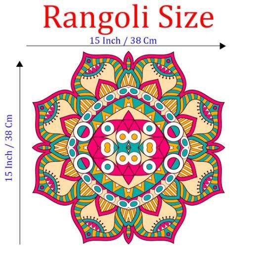 Diwali Rangoli Stickers Mandala